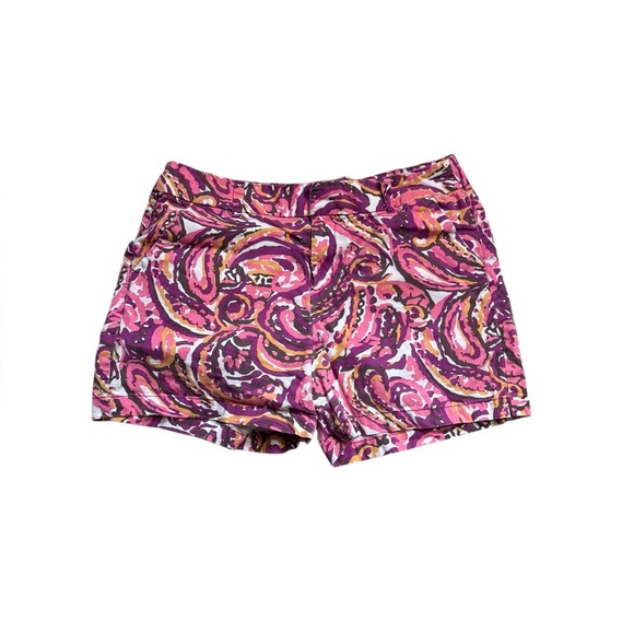 Merona High Waist Pink Patterned Women's Shorts - Picture 1 of 4